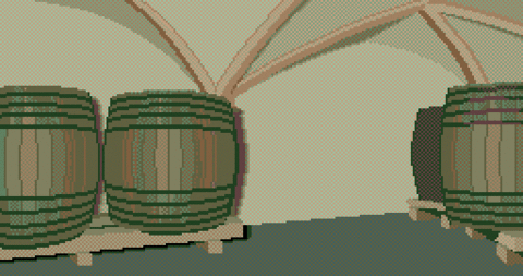 Amiga Pixel art 2, MagneticScrolls-Jinxter_09b_WineCellar