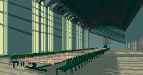 Amiga Pixel art 2, MagneticScrolls-Jinxter_24_Hall