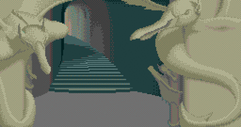 Amiga Pixel art 2, MagneticScrolls-Jinxter_27_TowerEntrance
