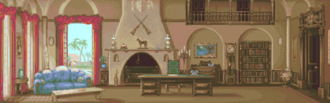 Amiga Pixel art 2, PeteLyon-Godfather_Level7_Mansion