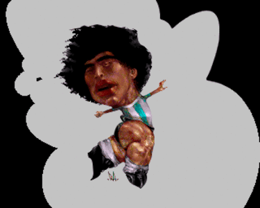 Amiga Pixel art 1, Ra-Ra_Maradona