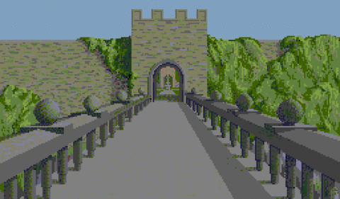 Amiga Pixel art 2, MagneticScrolls-_images-Pawn_04_OnTheBridge.tft1