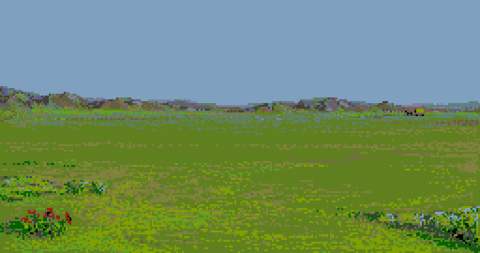 Amiga Pixel art 2, MagneticScrolls-_images-Pawn_06_GrassyPlain.tft1