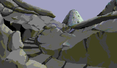 Amiga Pixel art 2, MagneticScrolls-_images-Pawn_09_NarrowTrack.tft1