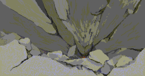 Amiga Pixel art 2, MagneticScrolls-_images-Pawn_22_Ledge.tft1