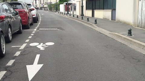 Pistes cyclables, Monge contresens cyclable
