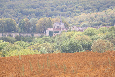 20200813-02 GR7 Ballon d'Alsace - Grancey - Beaune, 1917 Grancey-le-Château vue depuis la ferme Borgirault